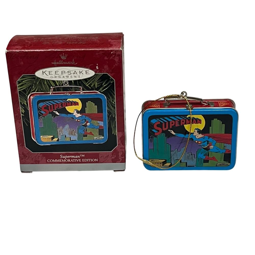 Hallmark Keepsake Superman Lunchbox Commemorative Edition Christmas Ornament